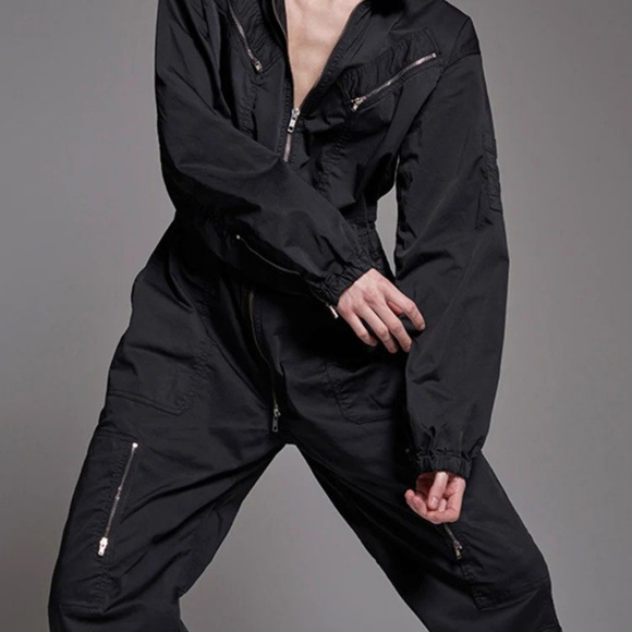 nili lotan denim jumpsuit